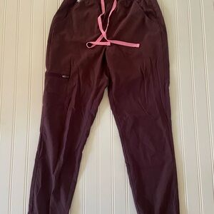 FIGS Dark Fig Jogger Scrub Pants